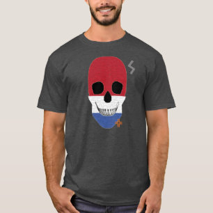 ハンドスカルオランダtシャツ基本B2 Tシャツ