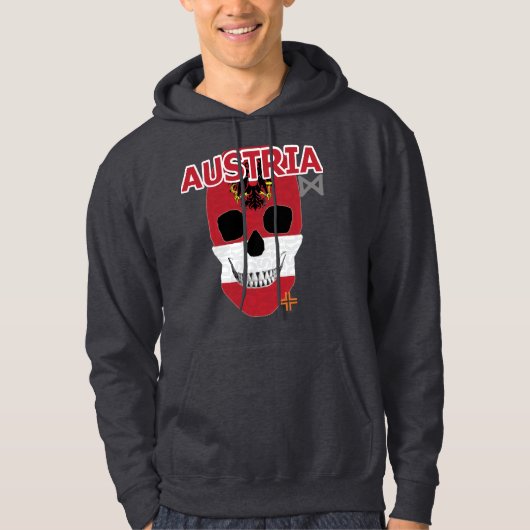 ハンドスカルオーストリアフードSweatshirt B2 パーカ (正面)
