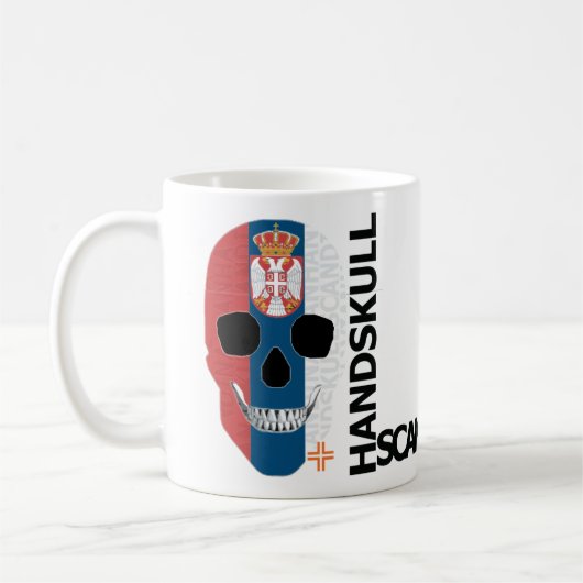 ハンドスカルクラシックセルビアMUG O4 コーヒーマグカップ (左)