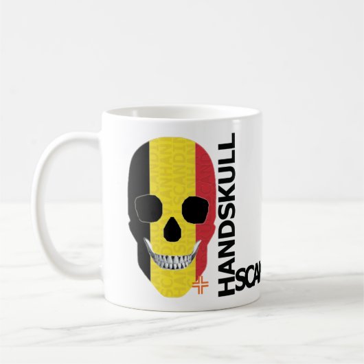 ハンドスカルクラシックベルギーMug O4 コーヒーマグカップ (左)