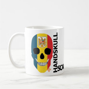 ハンドスカルクラシックルーマニアMug O4 コーヒーマグカップ