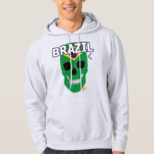 ハンドスカルブラジルフードSweatshirt B2 パーカ (正面)