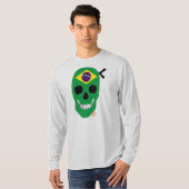 ハンドスカルブラジル長袖TシャツB2 Tシャツ (正面フル)