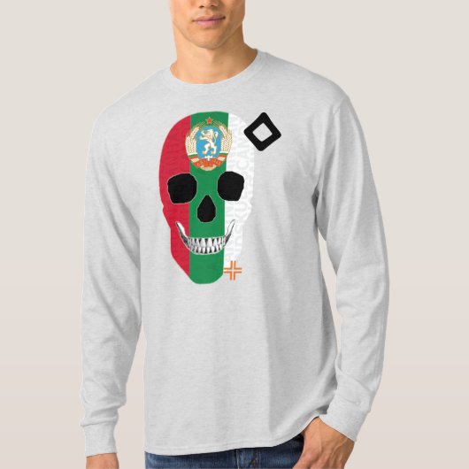 ハンドスカルブルガリア長袖TシャツB2 Tシャツ (正面)