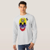 ハンドスカルベネズエラ長袖TシャツB2 Tシャツ (正面フル)