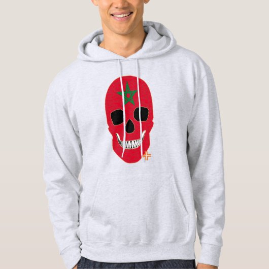 ハンドスカルモロッコフードSweatshirt B2 パーカ (正面)