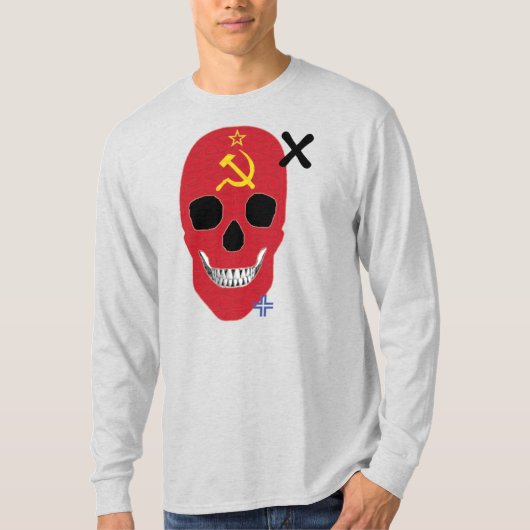 ハンドスカルース長袖TシャツB2 Tシャツ (正面)