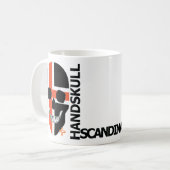 ハンドスカル北欧クラシック十字型マグカップO4 コーヒーマグカップ (正面左)