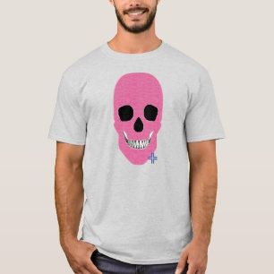 ハンドスカル反乱軍ピンクTシャツ基本B2 Tシャツ