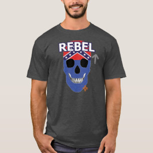 ハンドスカル反乱軍ブルーTシャツ基本B2 Tシャツ