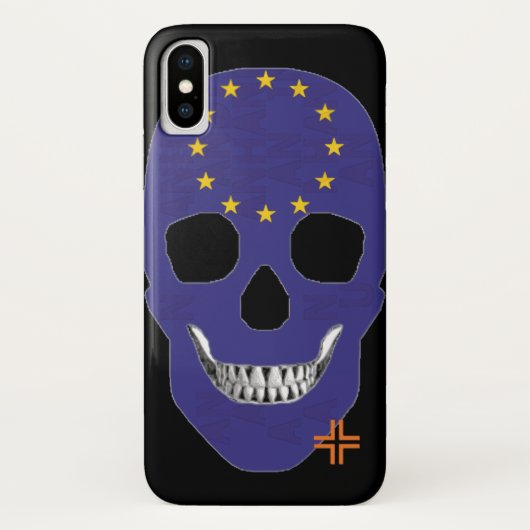 ハンドスカル欧州ケースiPhone X B2 Case-Mate iPhoneケース (裏面)