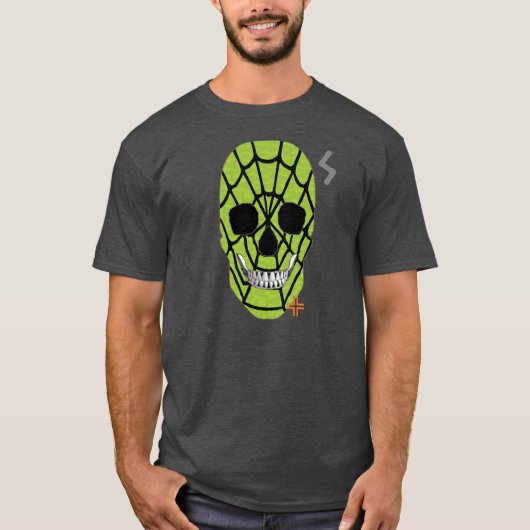 ハンドスカル水蜘蛛Tシャツ基本B2 Tシャツ (正面)