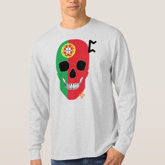 ハンドスカル長袖TシャツB2 Tシャツ (正面)