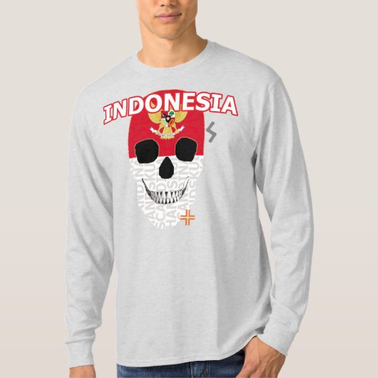 ハンドスカル長袖TシャツB2 Tシャツ (正面)