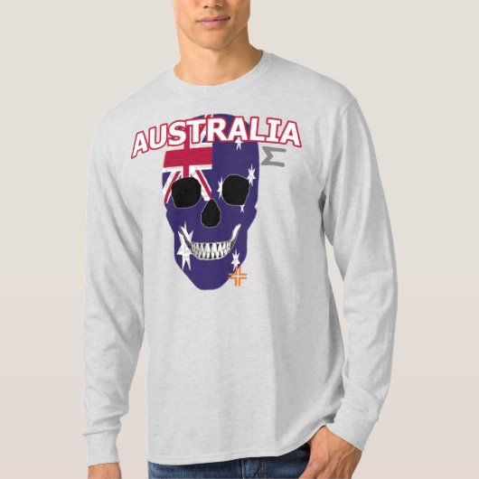 ハンドスカル長袖TシャツB2 Tシャツ (正面)
