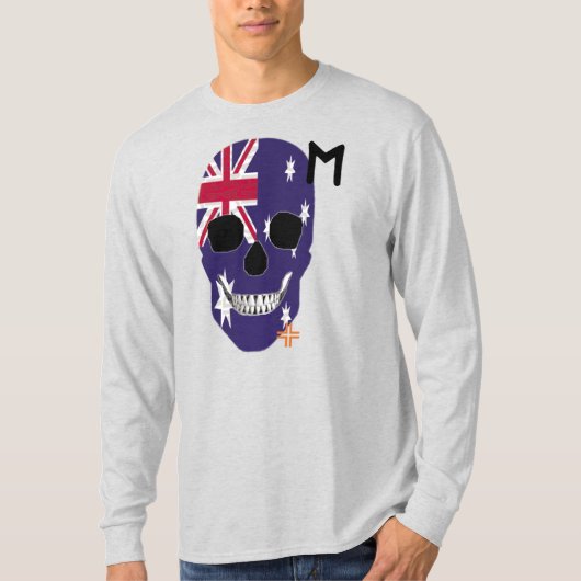 ハンドスカル長袖TシャツB2 Tシャツ (正面)