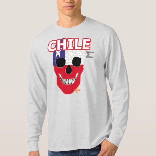 ハンドスカル長袖TシャツB2 Tシャツ (正面)