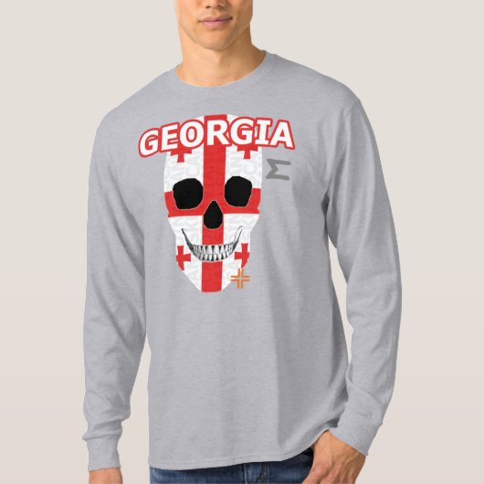 ハンドスカル長袖TシャツB2 Tシャツ (正面)