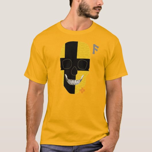 ハンドスカルAustria北欧Tシャツ基本B2 Tシャツ (正面)