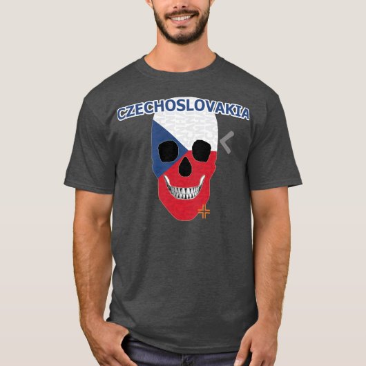 ハンドスカルCzechlovakia Tシャツ基本B2 Tシャツ (正面)