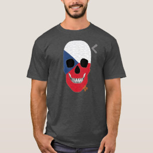 ハンドスカルCzechlovakia Tシャツ基本B2 Tシャツ