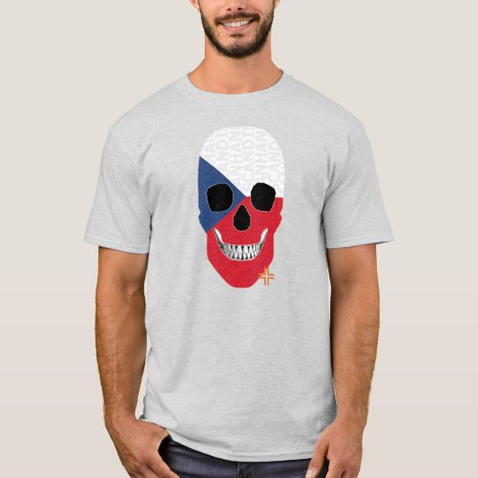 ハンドスカルCzechlovakia Tシャツ基本B2 Tシャツ (正面)