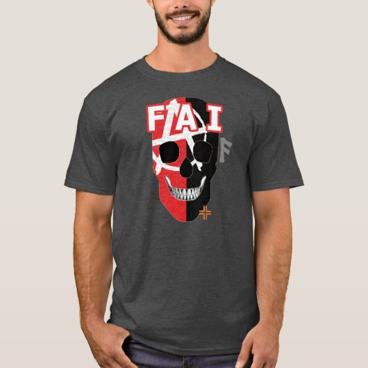 ハンドスカルFAI Tシャツ基本B2 Tシャツ (正面)