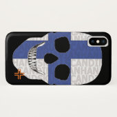 ハンドスカルFinlandケースiPhone X B2 Case-Mate iPhoneケース (裏面(横))