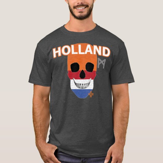 ハンドスカルHolland Tシャツ基本B2 Tシャツ (正面)