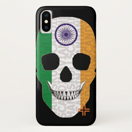 ハンドスカルIndiaケースiPhone X B2 Case-Mate iPhoneケース (裏面)