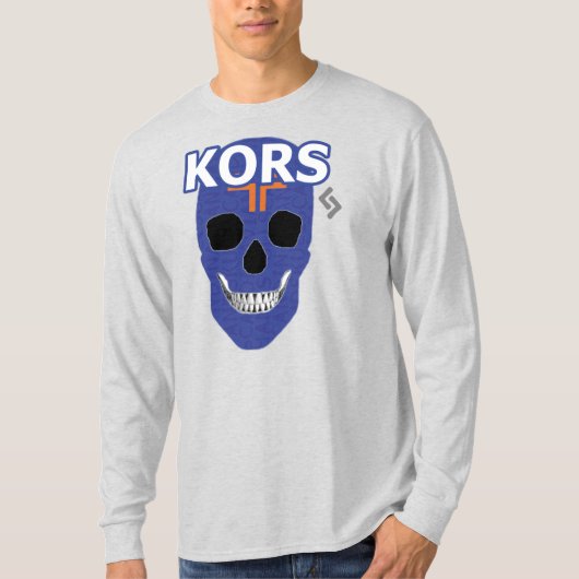 ハンドスカルKors長袖TシャツB2 Tシャツ (正面)