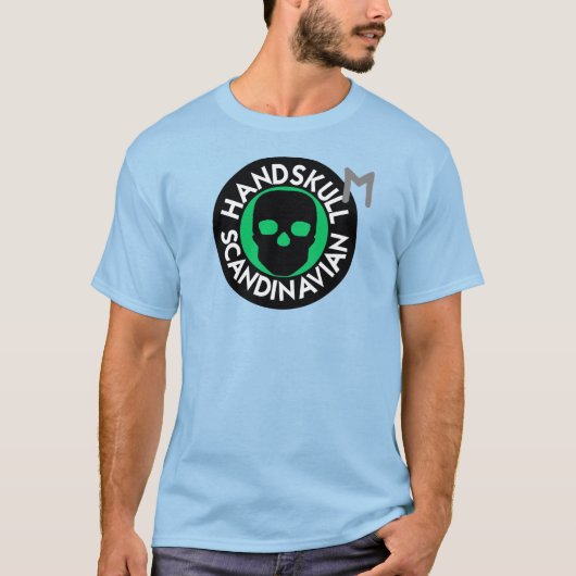 ハンドスカルLIVエメラルドTシャツ基本P4 Tシャツ (正面)