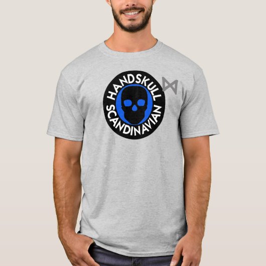 ハンドスカルLIVスカイTシャツ基本P4 Tシャツ (正面)
