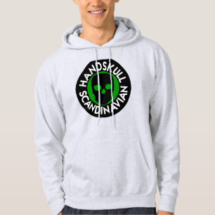 ハンドスカルLIVフォレストグリーンフードSweatshirt blac パーカ