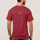 ハンドスカルLIV磁器Tシャツ基本P4 Tシャツ (裏面)