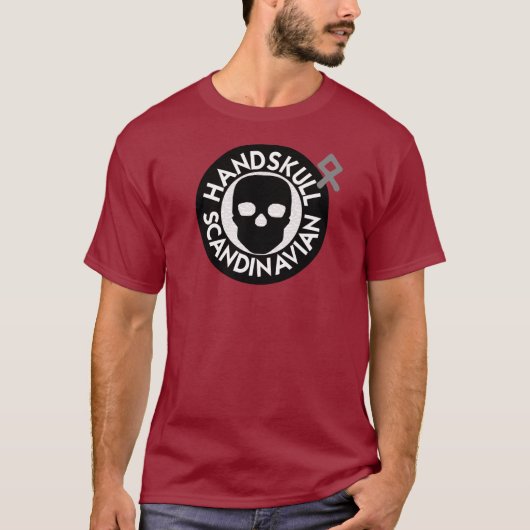 ハンドスカルLIV磁器Tシャツ基本P4 Tシャツ (正面)