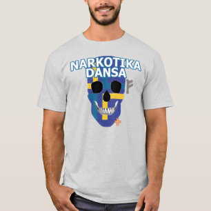 ハンドスカルNarkotika Dansa Tシャツ基本B2 Tシャツ