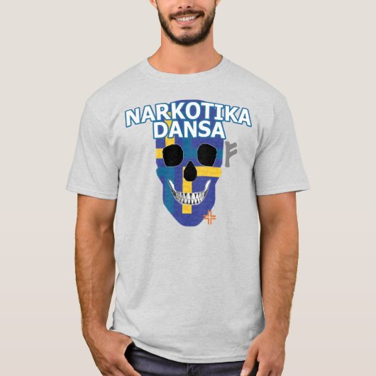 ハンドスカルNarkotika Dansa Tシャツ基本B2 Tシャツ (正面)