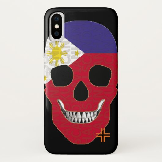 ハンドスカルPHILIPPINESケースiPhone X B2 Case-Mate iPhoneケース (裏面)