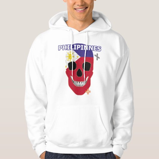 ハンドスカルPHILIPPINES Hooded Sweatshirt B2 パーカ (正面)