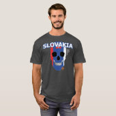 ハンドスカルSlovakia Tシャツ基本B2 Tシャツ (正面フル)
