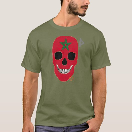 ハンドスカルTシャツ基本B2 Tシャツ (正面)
