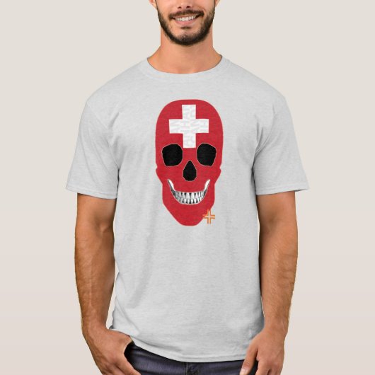 ハンドスカルTシャツ基本B2 Tシャツ (正面)