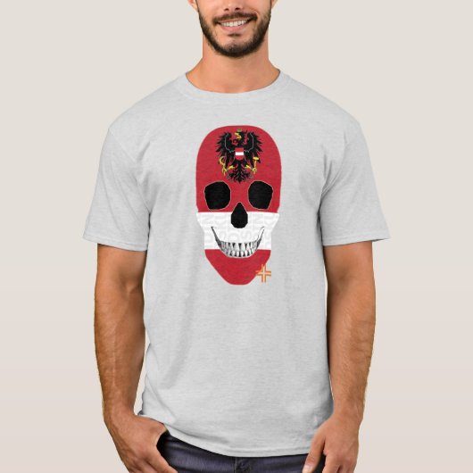 ハンドスカルTシャツ基本B2 Tシャツ (正面)