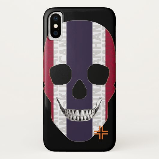 ハンドスカルThailandケースiPhone X B2 Case-Mate iPhoneケース (裏面)