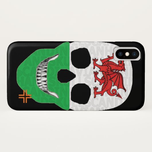ハンドスカルWalesケースiPhone X B2 Case-Mate iPhoneケース (裏面(横))