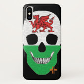 ハンドスカルWalesケースiPhone X B2 Case-Mate iPhoneケース (裏面)
