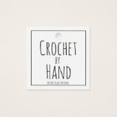 ハンドスクエアつる気にラベルとH用ラベルでクロシェ (正面)