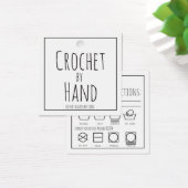 ハンドスクエアつる気にラベルとH用ラベルでクロシェ (デスク)