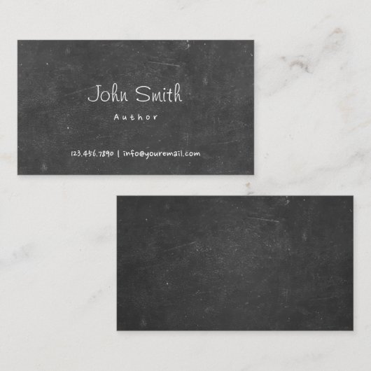 ハンドスクリプトシャルボード作家名刺 名刺 (正面/裏面)